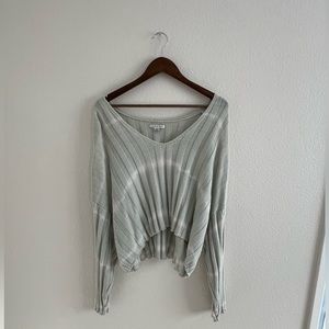 American Eagle Oversized Cropped Sweater Tie Dye Size L